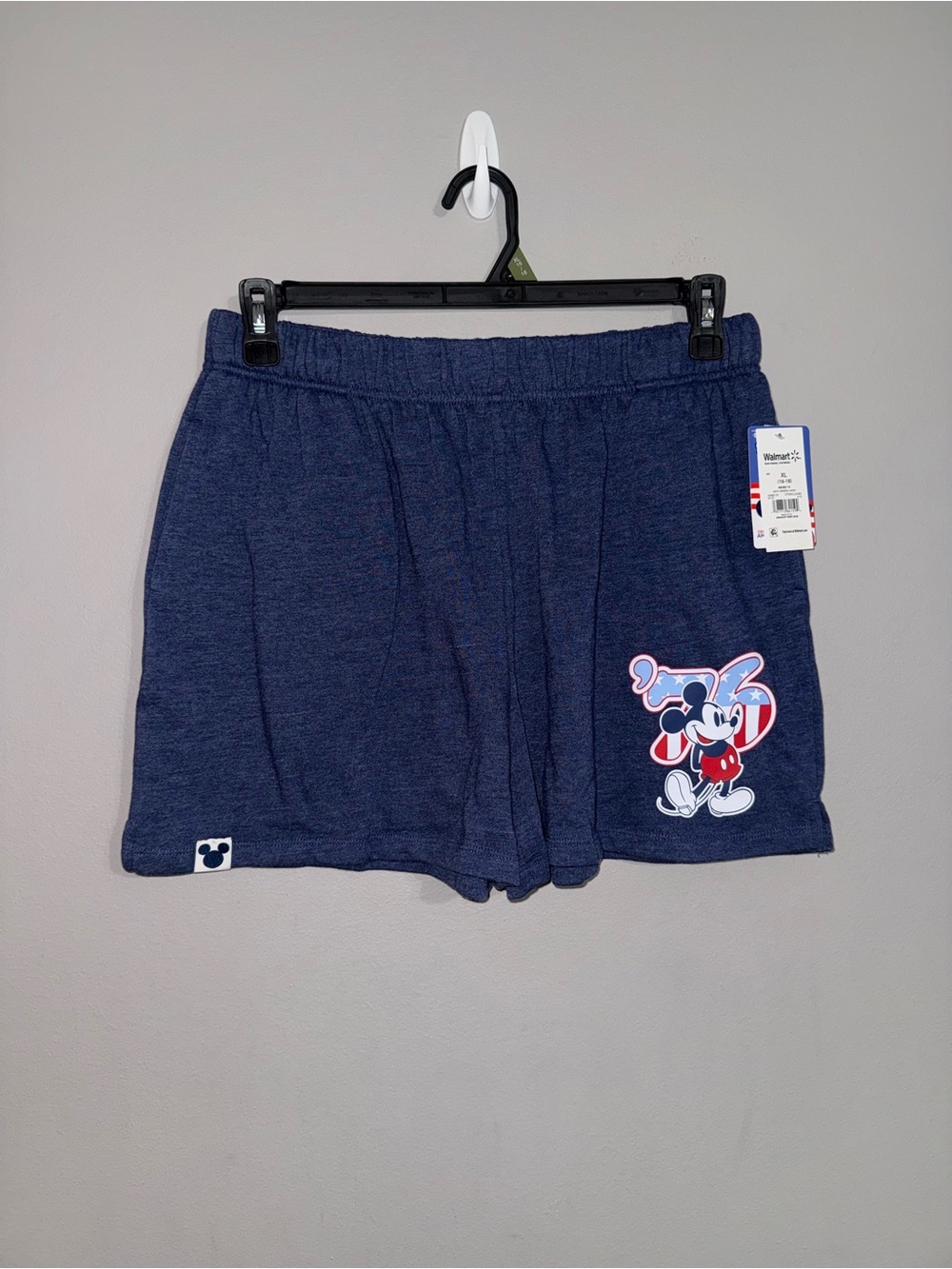 Disney Mickey Mouse Patriotic Navy Women’s Lounge Shorts XL